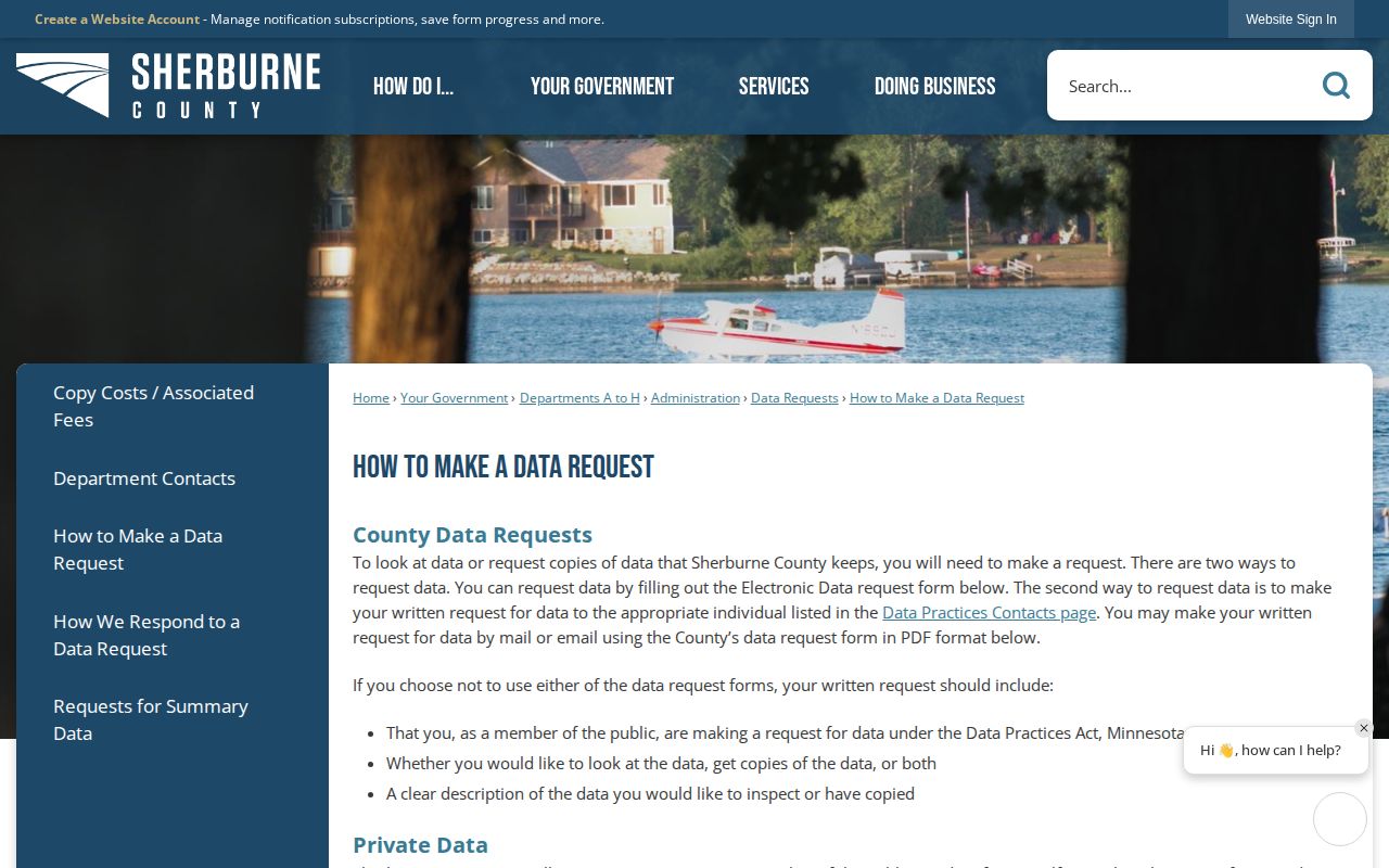 Sherburne County released inmate record request options